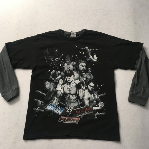 2008 WWE ECW Raw Smackdown T Shirt medium, John Cena wrestling - Picture 1 of 9